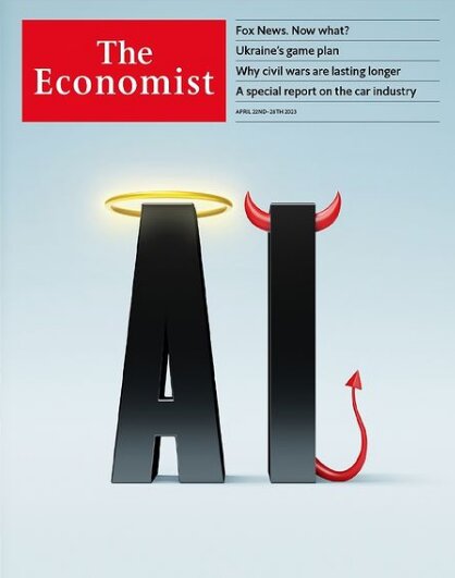 طرح جلد جنجالی اکونومیست برای هوش مصنوعی